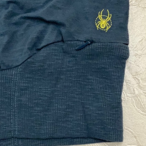 Spyder VNECK SLUB ATHLETIC TOP - Blue/Purple/Yellow - Picture 3 of 12